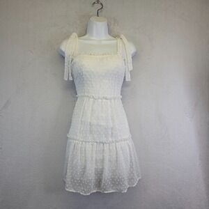 Trixxi Babydoll Dress Women M Tiered Cottagecore‎ Boho Ethereal Y2K Festival